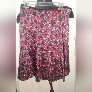 Acxcess floral pleated skirt size 6